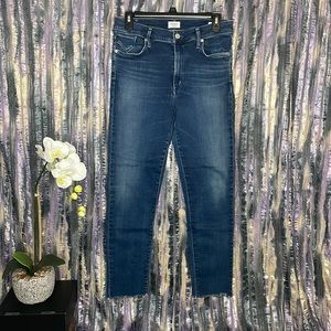 Agolde Jeans Sophie Crop frayed hem Size 32